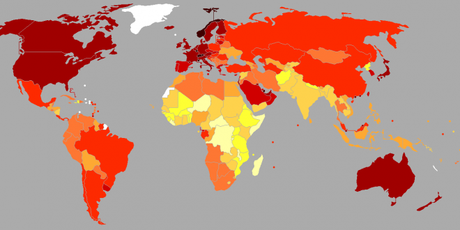 جدول درآمد سرانه کشورهای جهان